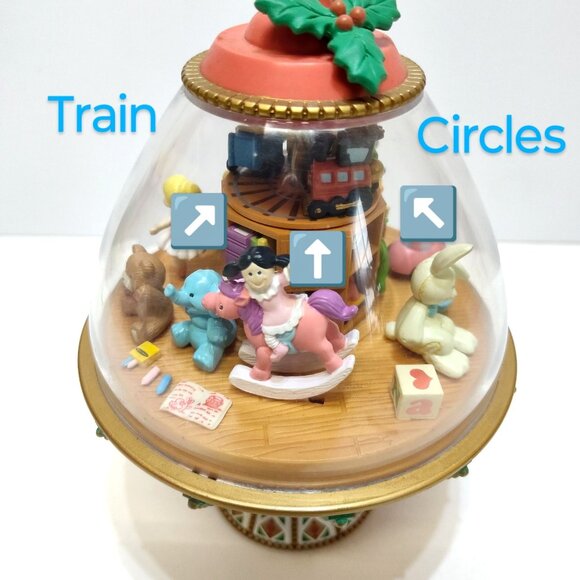 House Of Lloyd Christmas Around The World Twirl Top Toy Shop Works See Video VGC - Picture 12 of 15